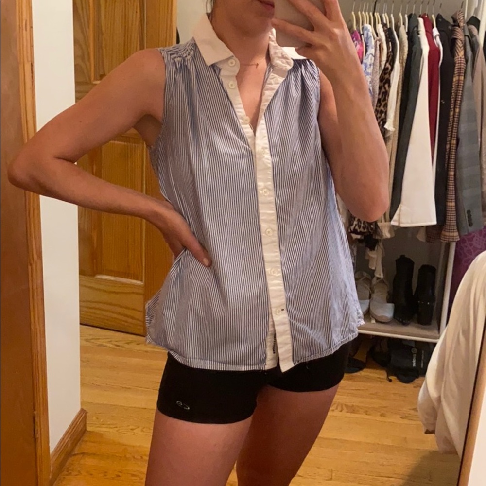 Kate spade striped button down top size small
